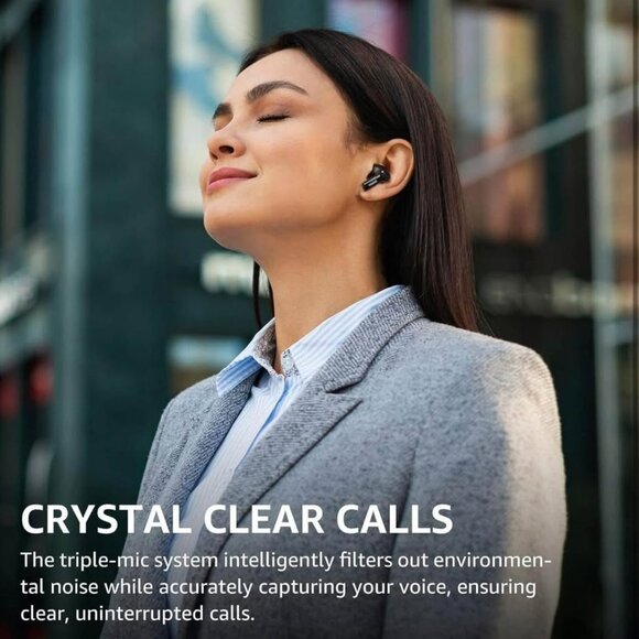 NEW Hybrid Active Noise Cancelling Wireless Bluetooth Earbuds with 6 Mics,LED - Picture 6 of 9